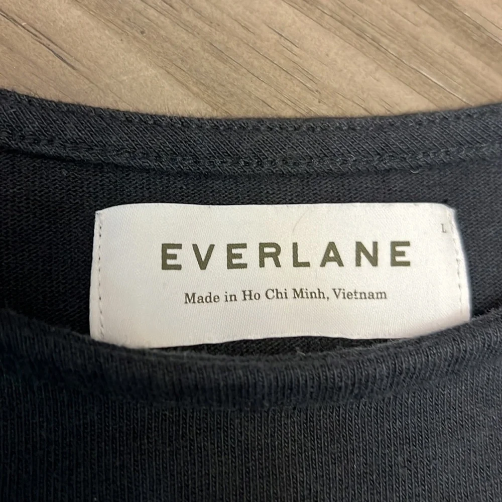 Everlane Black Long Sleeve Top - Picture 8 of 11